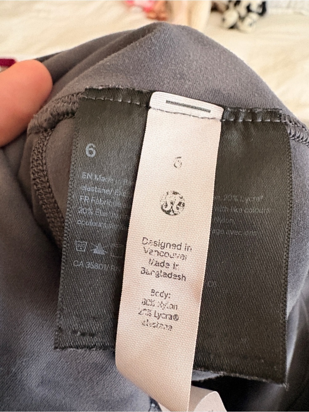 Lululemon Align High-Rise Pant 25” Diamond Dye Pitch Grey Graphite Grey Size 6 - Picture 5 of 10
